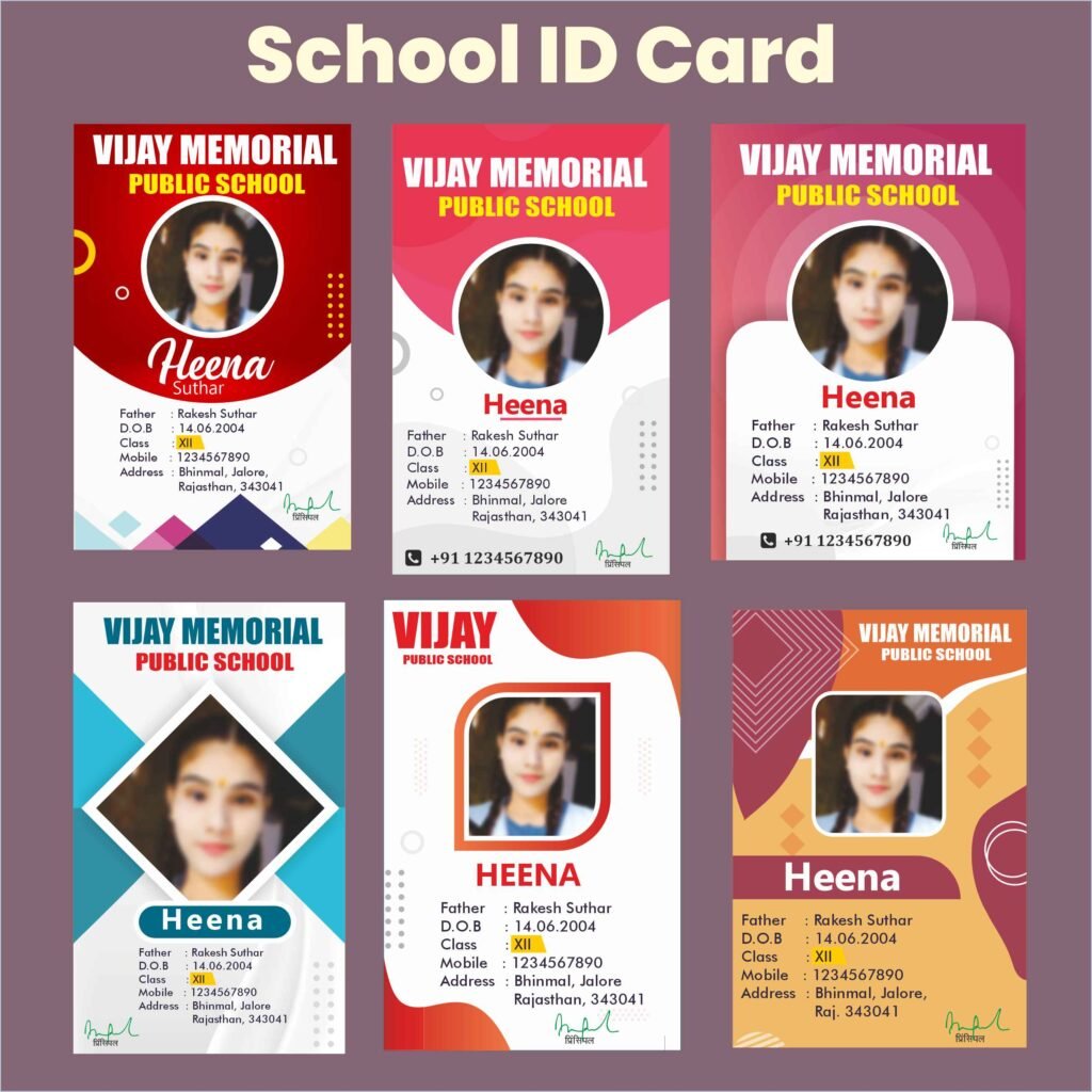 School Id card Design